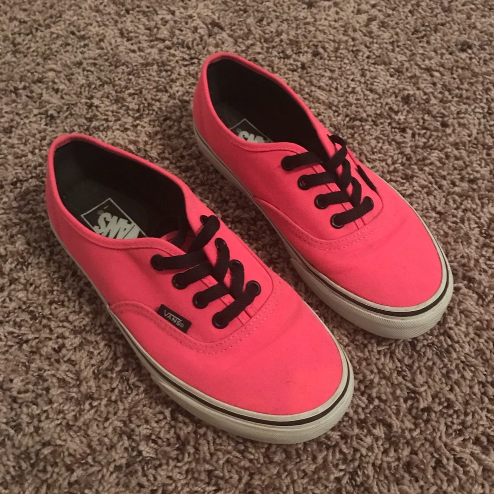 Neon pink vans